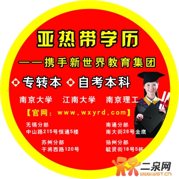 大学生学历再教育-新世界教育-无锡论坛-无锡门